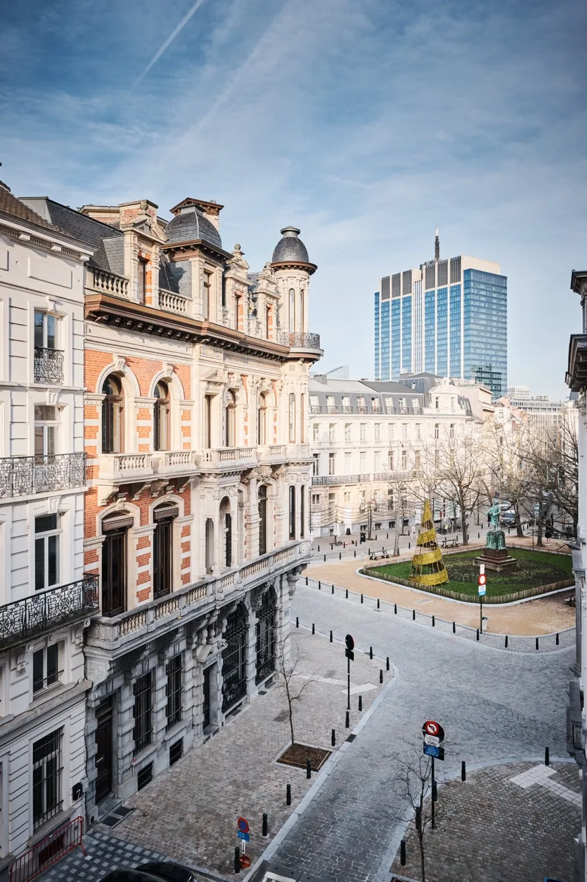 Façade extérieure Burotel au centre de Bruxelles